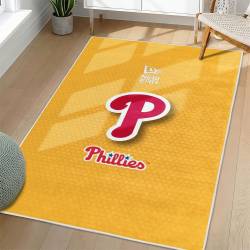 MLB Philadelphia Phillies Area Rug Non-Slip Baseball Carpet Home Decor Gift Idea For Fans PP246