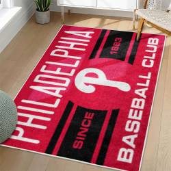 MLB Philadelphia Phillies Area Rug Non-Slip Baseball Carpet Home Decor Gift Idea For Fans PP247