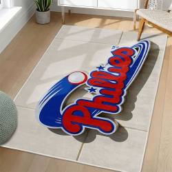 MLB Philadelphia Phillies Area Rug Non-Slip Baseball Carpet Home Decor Gift Idea For Fans PP249