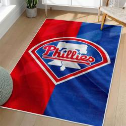 MLB Philadelphia Phillies Area Rug Non-Slip Baseball Carpet Home Decor Gift Idea For Fans PP25
