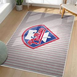 MLB Philadelphia Phillies Area Rug Non-Slip Baseball Carpet Home Decor Gift Idea For Fans PP251