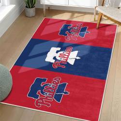 MLB Philadelphia Phillies Area Rug Non-Slip Baseball Carpet Home Decor Gift Idea For Fans PP254
