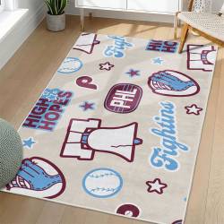 MLB Philadelphia Phillies Area Rug Non-Slip Baseball Carpet Home Decor Gift Idea For Fans PP256