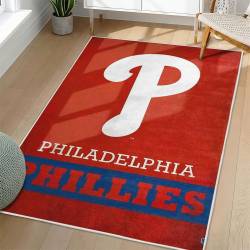 MLB Philadelphia Phillies Area Rug Non-Slip Baseball Carpet Home Decor Gift Idea For Fans PP257