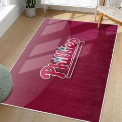 MLB Philadelphia Phillies Area Rug Non-Slip Baseball Carpet Home Decor Gift Idea For Fans PP259