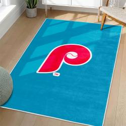 MLB Philadelphia Phillies Area Rug Non-Slip Baseball Carpet Home Decor Gift Idea For Fans PP26