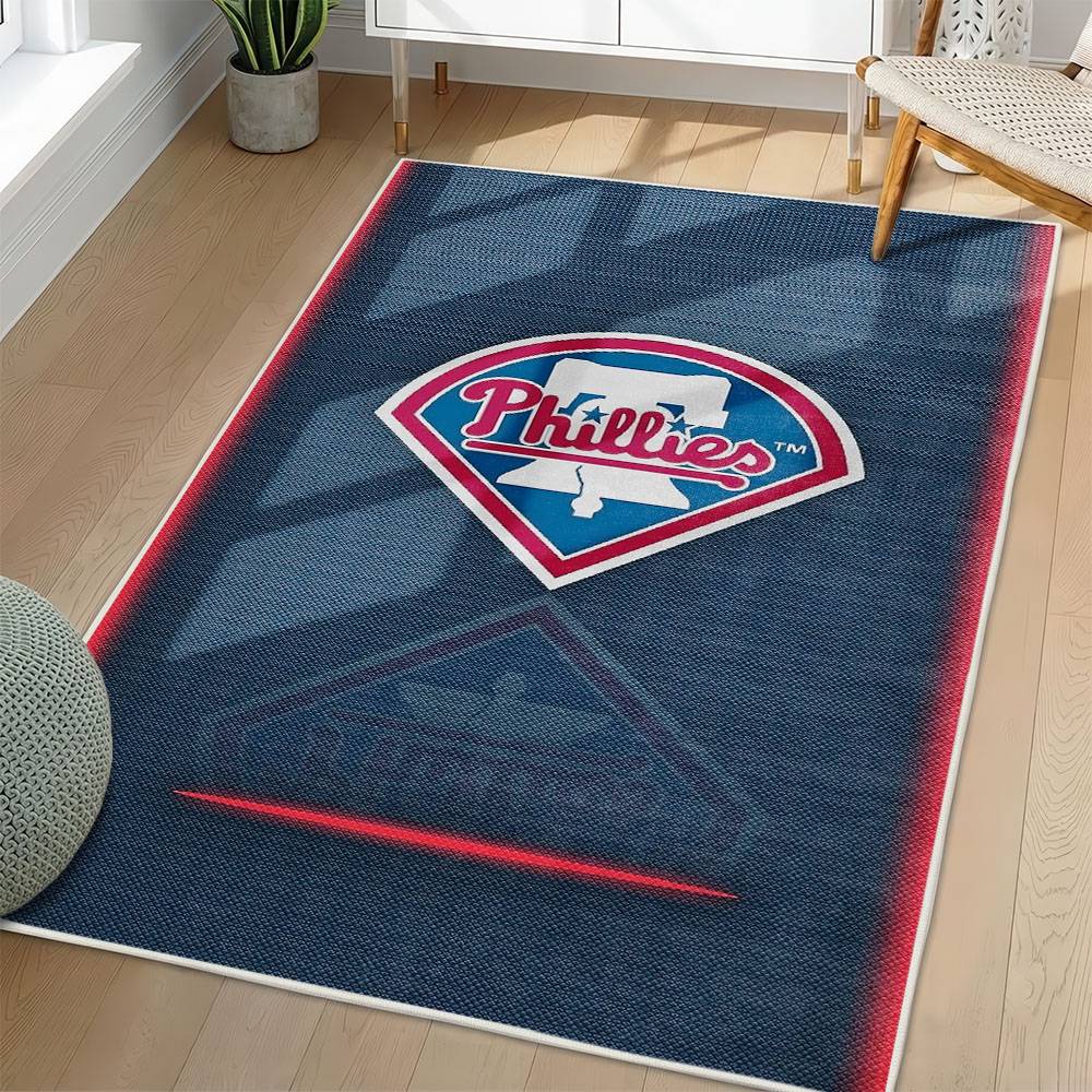 MLB Philadelphia Phillies Area Rug Non-Slip Baseball Carpet Home Decor Gift Idea For Fans PP263