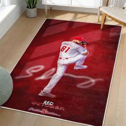 MLB Philadelphia Phillies Area Rug Non-Slip Baseball Carpet Home Decor Gift Idea For Fans PP268