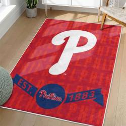 MLB Philadelphia Phillies Area Rug Non-Slip Baseball Carpet Home Decor Gift Idea For Fans PP269