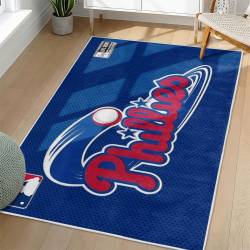MLB Philadelphia Phillies Area Rug Non-Slip Baseball Carpet Home Decor Gift Idea For Fans PP273