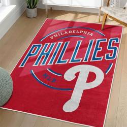 MLB Philadelphia Phillies Area Rug Non-Slip Baseball Carpet Home Decor Gift Idea For Fans PP274