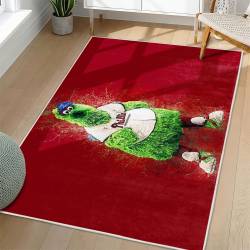 MLB Philadelphia Phillies Area Rug Non-Slip Baseball Carpet Home Decor Gift Idea For Fans PP276