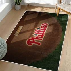MLB Philadelphia Phillies Area Rug Non-Slip Baseball Carpet Home Decor Gift Idea For Fans PP278