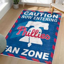 MLB Philadelphia Phillies Area Rug Non-Slip Baseball Carpet Home Decor Gift Idea For Fans PP280