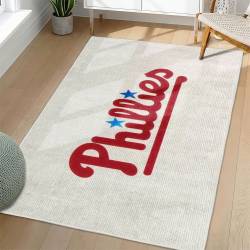 MLB Philadelphia Phillies Area Rug Non-Slip Baseball Carpet Home Decor Gift Idea For Fans PP281