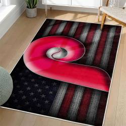 MLB Philadelphia Phillies Area Rug Non-Slip Baseball Carpet Home Decor Gift Idea For Fans PP29