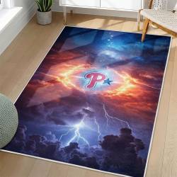 MLB Philadelphia Phillies Area Rug Non-Slip Baseball Carpet Home Decor Gift Idea For Fans PP32