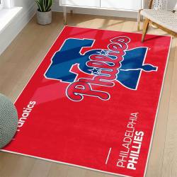 MLB Philadelphia Phillies Area Rug Non-Slip Baseball Carpet Home Decor Gift Idea For Fans PP33