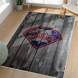 MLB Philadelphia Phillies Area Rug Non-Slip Baseball Carpet Home Decor Gift Idea For Fans PP34