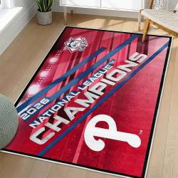 MLB Philadelphia Phillies Area Rug Non-Slip Baseball Carpet Home Decor Gift Idea For Fans PP37