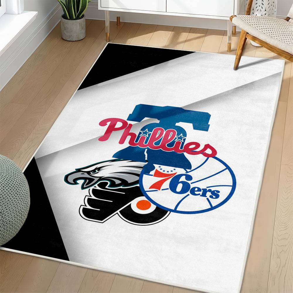 MLB Philadelphia Phillies Area Rug Non-Slip Baseball Carpet Home Decor Gift Idea For Fans PP39