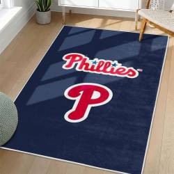 MLB Philadelphia Phillies Area Rug Non-Slip Baseball Carpet Home Decor Gift Idea For Fans PP4