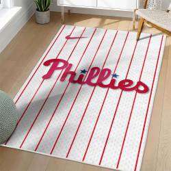 MLB Philadelphia Phillies Area Rug Non-Slip Baseball Carpet Home Decor Gift Idea For Fans PP40