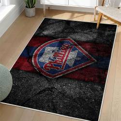 MLB Philadelphia Phillies Area Rug Non-Slip Baseball Carpet Home Decor Gift Idea For Fans PP43