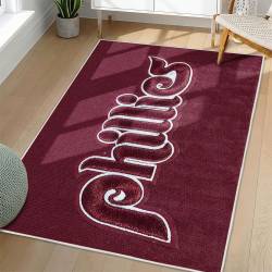 MLB Philadelphia Phillies Area Rug Non-Slip Baseball Carpet Home Decor Gift Idea For Fans PP44