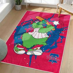 MLB Philadelphia Phillies Area Rug Non-Slip Baseball Carpet Home Decor Gift Idea For Fans PP51