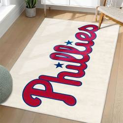 MLB Philadelphia Phillies Area Rug Non-Slip Baseball Carpet Home Decor Gift Idea For Fans PP56
