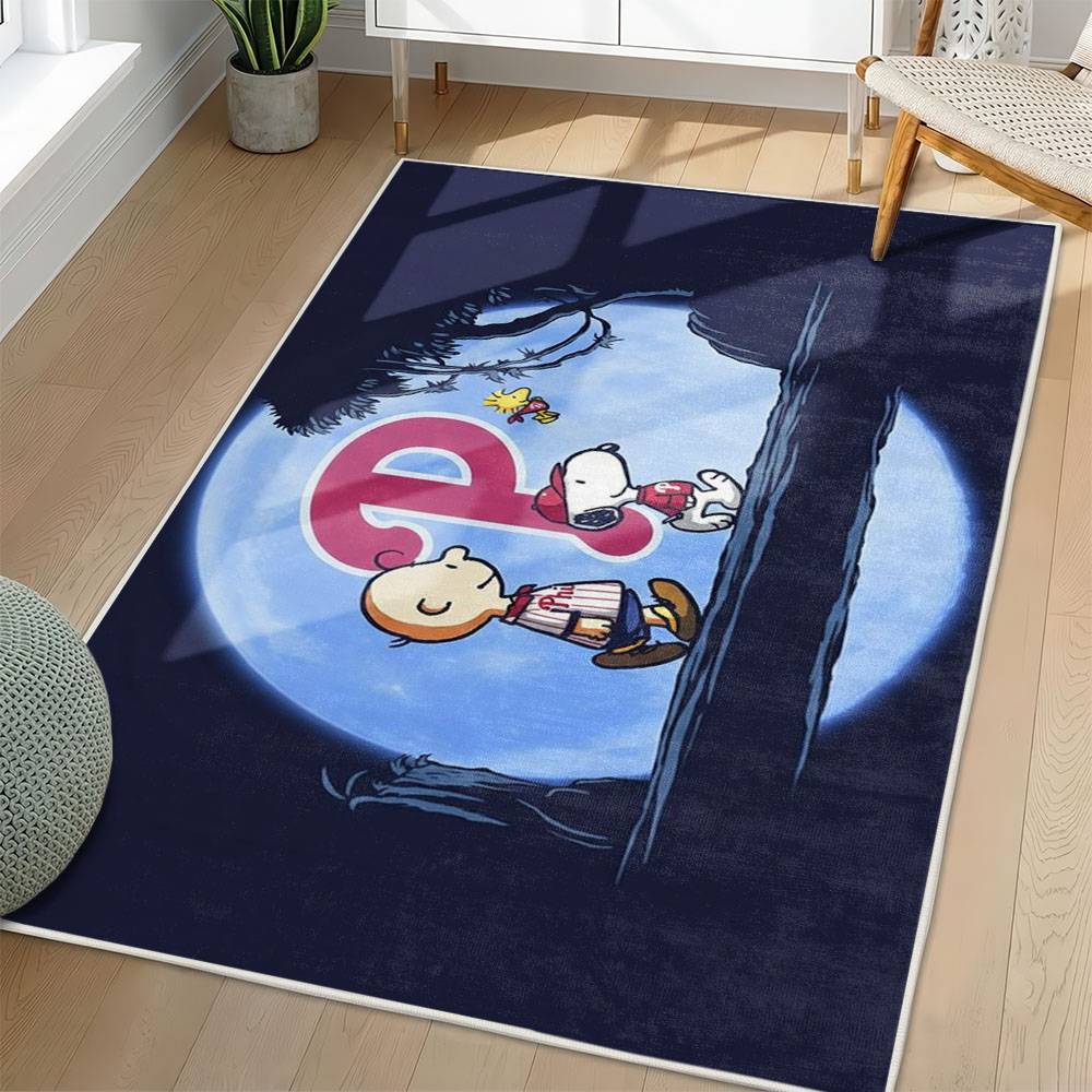 MLB Philadelphia Phillies Area Rug Non-Slip Baseball Carpet Home Decor Gift Idea For Fans PP58