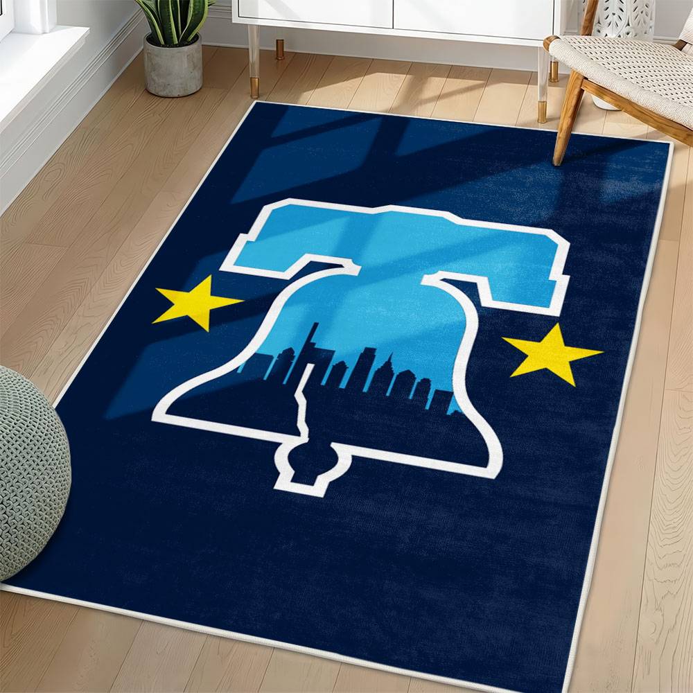 MLB Philadelphia Phillies Area Rug Non-Slip Baseball Carpet Home Decor Gift Idea For Fans PP6