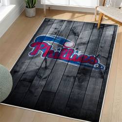 MLB Philadelphia Phillies Area Rug Non-Slip Baseball Carpet Home Decor Gift Idea For Fans PP69