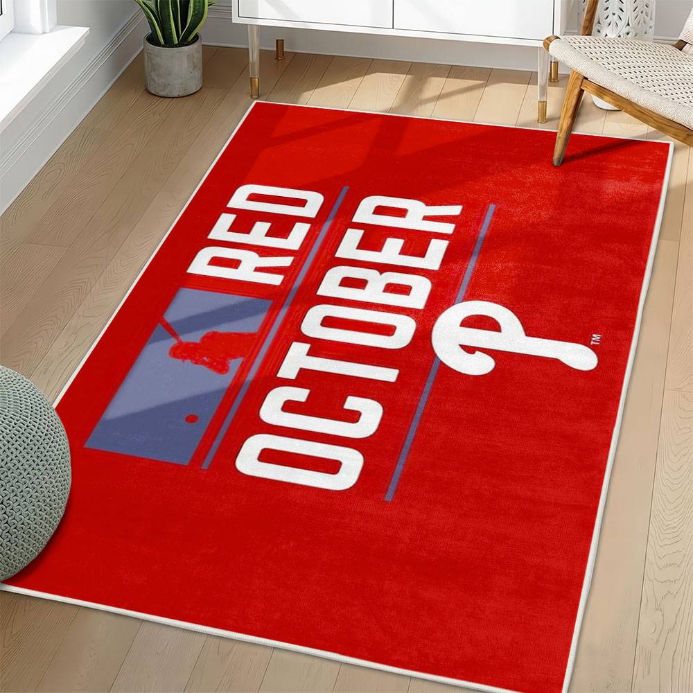 MLB Philadelphia Phillies Area Rug Non-Slip Baseball Carpet Home Decor Gift Idea For Fans PP7