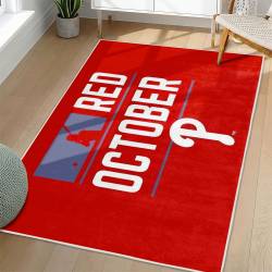 MLB Philadelphia Phillies Area Rug Non-Slip Baseball Carpet Home Decor Gift Idea For Fans PP7