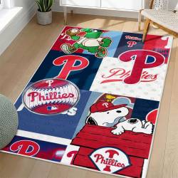 MLB Philadelphia Phillies Area Rug Non-Slip Baseball Carpet Home Decor Gift Idea For Fans PP72