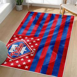 MLB Philadelphia Phillies Area Rug Non-Slip Baseball Carpet Home Decor Gift Idea For Fans PP74
