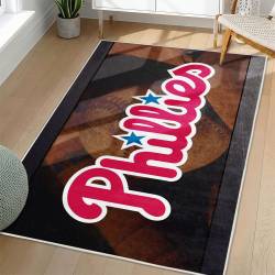 MLB Philadelphia Phillies Area Rug Non-Slip Baseball Carpet Home Decor Gift Idea For Fans PP84