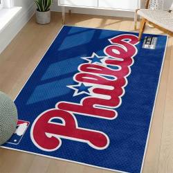 MLB Philadelphia Phillies Area Rug Non-Slip Baseball Carpet Home Decor Gift Idea For Fans PP85