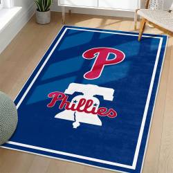 MLB Philadelphia Phillies Area Rug Non-Slip Baseball Carpet Home Decor Gift Idea For Fans PP88