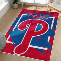MLB Philadelphia Phillies Area Rug Non-Slip Baseball Carpet Home Decor Gift Idea For Fans PP90