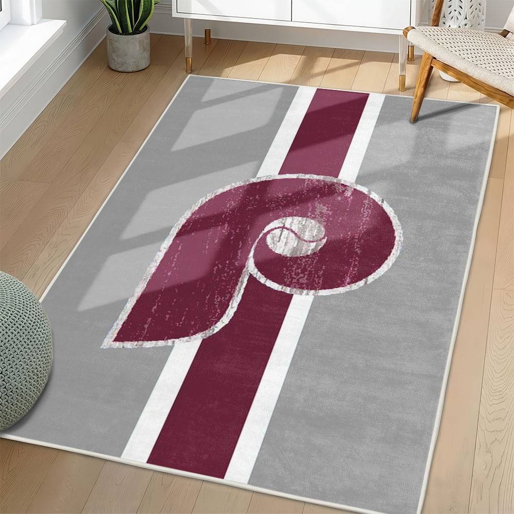 MLB Philadelphia Phillies Area Rug Non-Slip Baseball Carpet Home Decor Gift Idea For Fans PP92