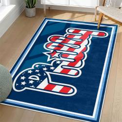 MLB Philadelphia Phillies Area Rug Non-Slip Baseball Carpet Home Decor Gift Idea For Fans PP93