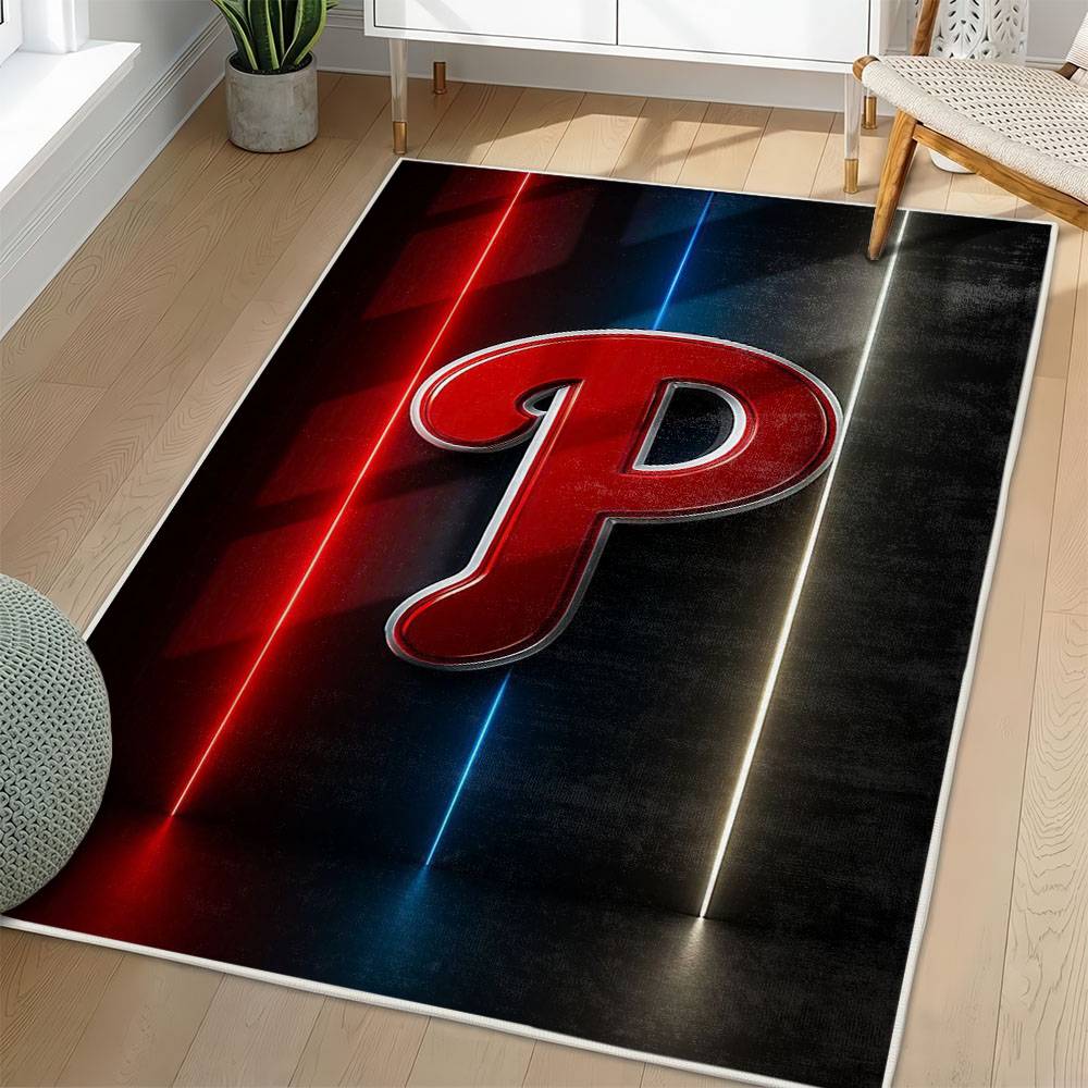 MLB Philadelphia Phillies Area Rug Non-Slip Baseball Carpet Home Decor Gift Idea For Fans PP94