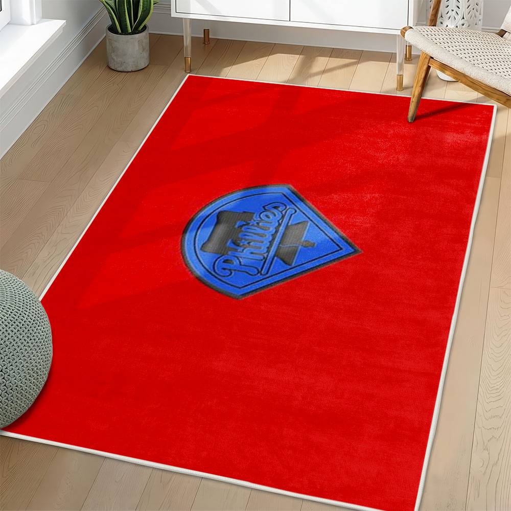 MLB Philadelphia Phillies Area Rug Non-Slip Baseball Carpet Home Decor Gift Idea For Fans PP97