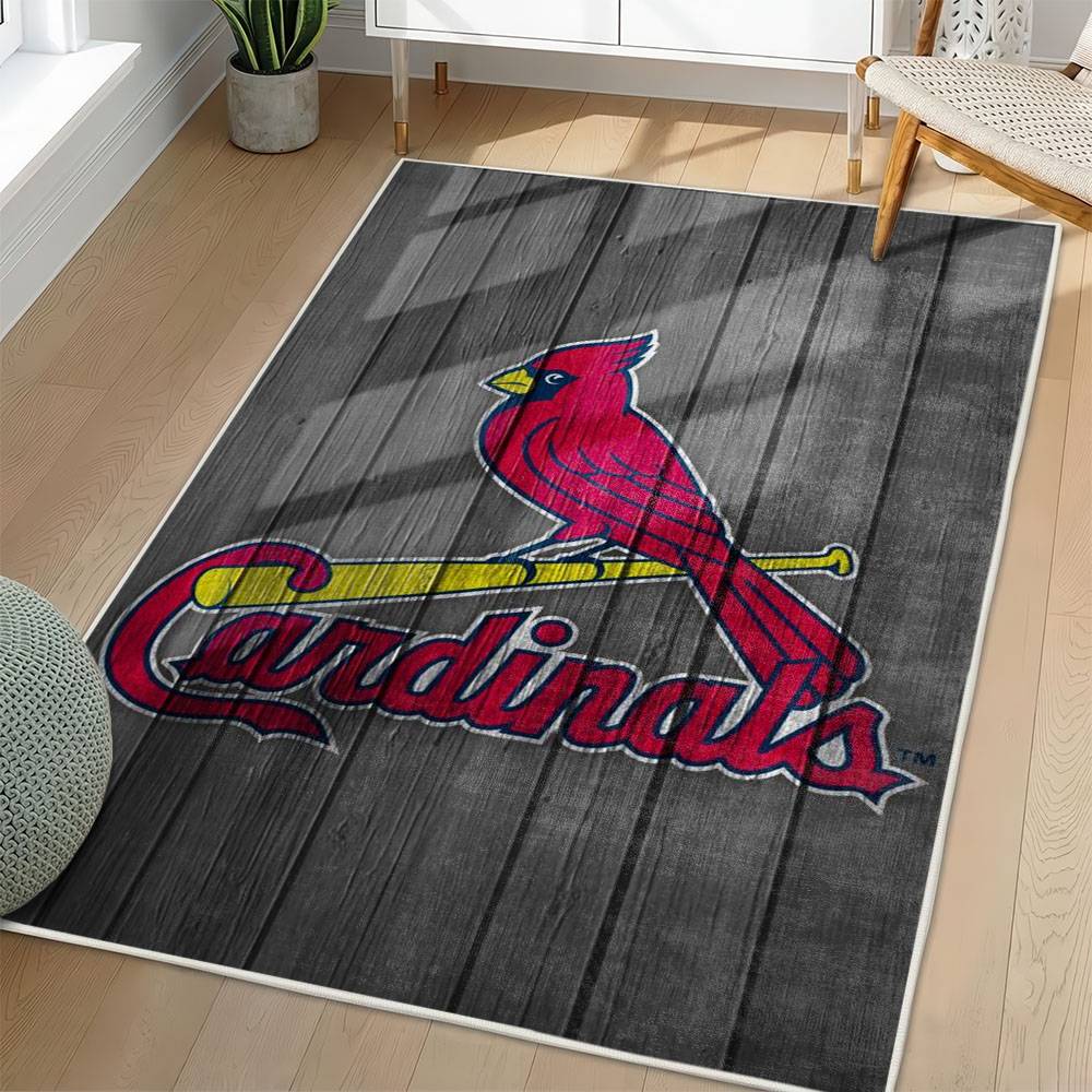 MLB St. Louis Cardinals Area Rug Non-Slip Baseball Carpet Home Decor Gift Idea For Fans SLC1
