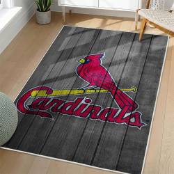 MLB St. Louis Cardinals Area Rug Non-Slip Baseball Carpet Home Decor Gift Idea For Fans SLC1