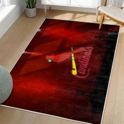 MLB St. Louis Cardinals Area Rug Non-Slip Baseball Carpet Home Decor Gift Idea For Fans SLC108