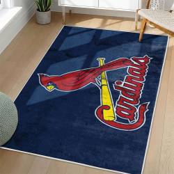 MLB St. Louis Cardinals Area Rug Non-Slip Baseball Carpet Home Decor Gift Idea For Fans SLC109
